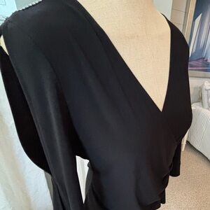 Joseph Ribkoff Black Top with Sparkling Detail